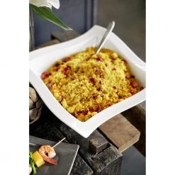 New Wave White Porcelain 13 in. Square Salad Bowl by Villeroy & Boch 11 New Wave White Porcelain 13 in. Square Salad Bowl by Villeroy & Boch -Dinnerware Shop glazed villeroy boch bowls 1025253320 c3 1000