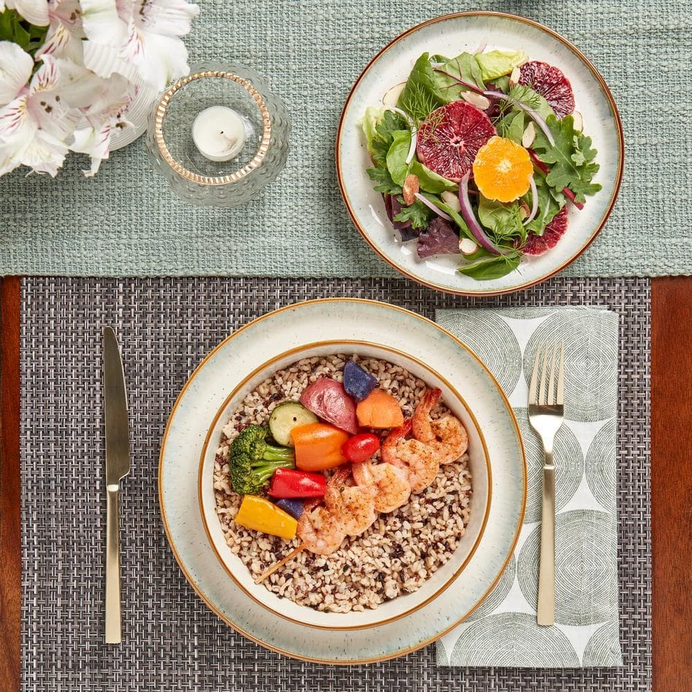 Hanover Sea 12-PC Stoneware Dinnerware - Service for 4 by Tabletops Gallery 7 Hanover Sea 12-PC Stoneware Dinnerware - Service for 4 by Tabletops Gallery - Image 5