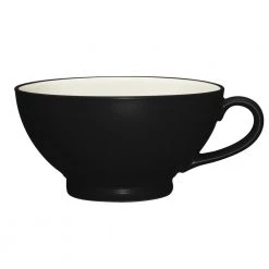 Colorwave Graphite Black Stoneware Handled Bowl 5-1/2 in., 18 oz. by Noritake