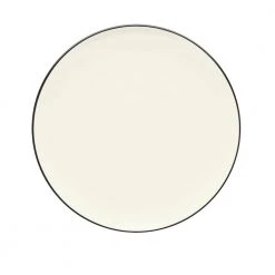 Colorwave Graphite Black Stoneware Coupe Dinner Plate 10-1/2 in. by Noritake