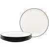 Colorwave Graphite Black Stoneware Coupe Salad Plate 8-1/4 in. (Set of 4) by Noritake -Dinnerware Shop graphite noritake salad plates dessert plates 8034 405d 64 1000