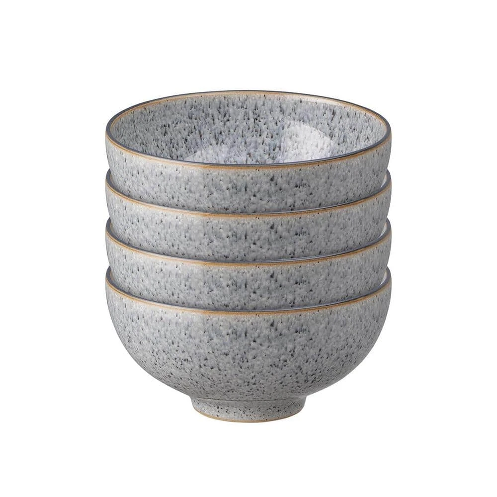 Studio Grey Stoneware 16.23 fl. oz. Rice Bowl (Set of 4) by Denby 3 Studio Grey Stoneware 16.23 fl. oz. Rice Bowl (Set of 4) by Denby