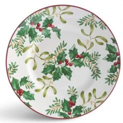 12-Piece Christmas Foliage Green Porcelain Dinnerware Set (Service for 4) by 222 Fifth -Dinnerware Shop green 222 fifth dinnerware sets 1088gr797a1m07 4f 1000
