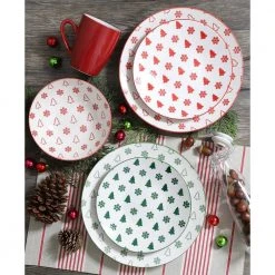 Pine Valley Green Dessert Plate (Set of 4) by THOMSON POTTERY -Dinnerware Shop green thomson pottery salad plates dessert plates 205110 31 1000