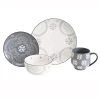Phara 16-Piece Grey Dinnerware Set by BAUM -Dinnerware Shop grey baum dinnerware sets phar16g 64 1000