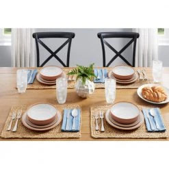 Azria Melamine Dinner Plates in Ivory (Set of 6) by Home Decorators Collection -Dinnerware Shop ivory home decorators collection dinner plates pan1105mdrsi 1d 1000