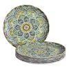 Taryn Melamine Accent Plates in Jetsetter Medallion (Set of 6) by StyleWell -Dinnerware Shop jetsetter medallion stylewell salad plates dessert plates nn0479mdl 64 1000