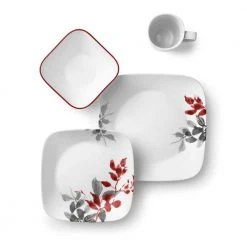 Boutique Kyoto Leaves 16-Piece Asian Inspired Kyoto Leaves Porcelain Dinnerware Set (Service for 4) by Corelle -Dinnerware Shop kyoto leaves corelle dinnerware sets 1101078 c3 1000