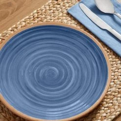 Azria Melamine Dinner Plates in Laguna Blue (Set of 6) by Home Decorators Collection -Dinnerware Shop laguna blue home decorators collection dinner plates pan1105mdslb 40 1000