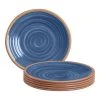 Azria Melamine Salad Plates in Laguna Blue (Set of 6) by Home Decorators Collection -Dinnerware Shop laguna blue home decorators collection salad plates dessert plates pan1085msslb 64 1000