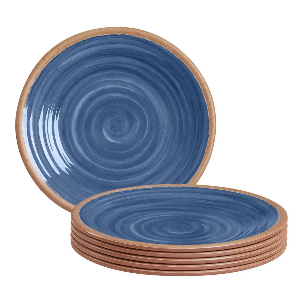 Azria Melamine Salad Plates in Laguna Blue (Set of 6) by Home Decorators Collection 3 Azria Melamine Salad Plates in Laguna Blue (Set of 6) by Home Decorators Collection