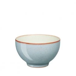 Heritage Terrace Stoneware 10 fl. oz. Light Blue Small Bowls (Set of 4) by Denby -Dinnerware Shop light blue denby bowls ter 907 4 4f 1000