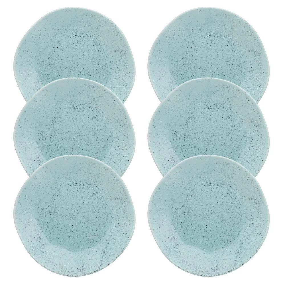 11.02 in. RYO Light Blue Dinner Plates (Set of 12) by Manhattan Comfort 5 11.02 in. RYO Light Blue Dinner Plates (Set of 12) by Manhattan Comfort - Image 3