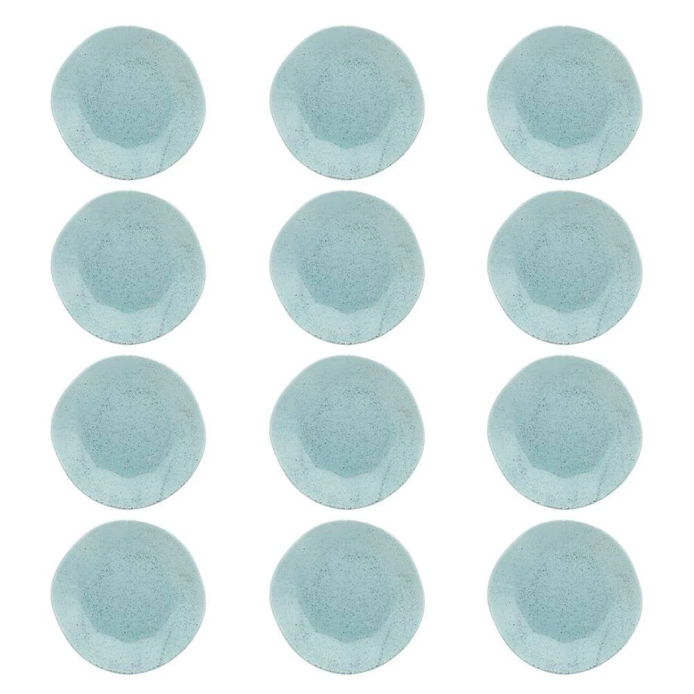 11.02 in. RYO Light Blue Dinner Plates (Set of 12) by Manhattan Comfort 4 11.02 in. RYO Light Blue Dinner Plates (Set of 12) by Manhattan Comfort - Image 2