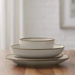 16-Piece Stoneware Metallic Edge Dinnerware Set in Luxe Ivory (Service for 4) by StyleWell 11 16-Piece Stoneware Metallic Edge Dinnerware Set in Luxe Ivory (Service for 4) by StyleWell -Dinnerware Shop luxe ivory stylewell dinnerware sets hd2112008 a0 1000