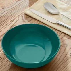 Taryn Melamine Dinner Bowls in Gloss Malachite Green (Set of 6) by StyleWell -Dinnerware Shop malachite green stylewell bowls aa5349mal a0 1000