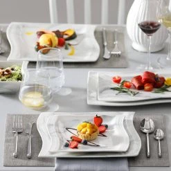 Flora 26-Piece Marble Gray Porcelain Dinnerware Set with Dinner,Soup ,Dessert Plates(Service for 6) by MALACASA 19 Flora 26-Piece Marble Gray Porcelain Dinnerware Set with Dinner,Soup ,Dessert Plates(Service for 6) by MALACASA -Dinnerware Shop marble grey malacasa dinnerware sets flora 26 grey 31 1000