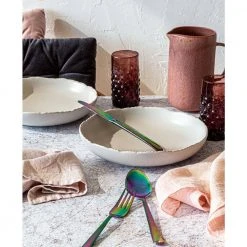 36 fl.oz. Beige Stoneware Dinnerware Bowls (Set of 4) by Over and Back 9 36 fl.oz. Beige Stoneware Dinnerware Bowls (Set of 4) by Over and Back -Dinnerware Shop matte over and back bowls 932054 4f 1000