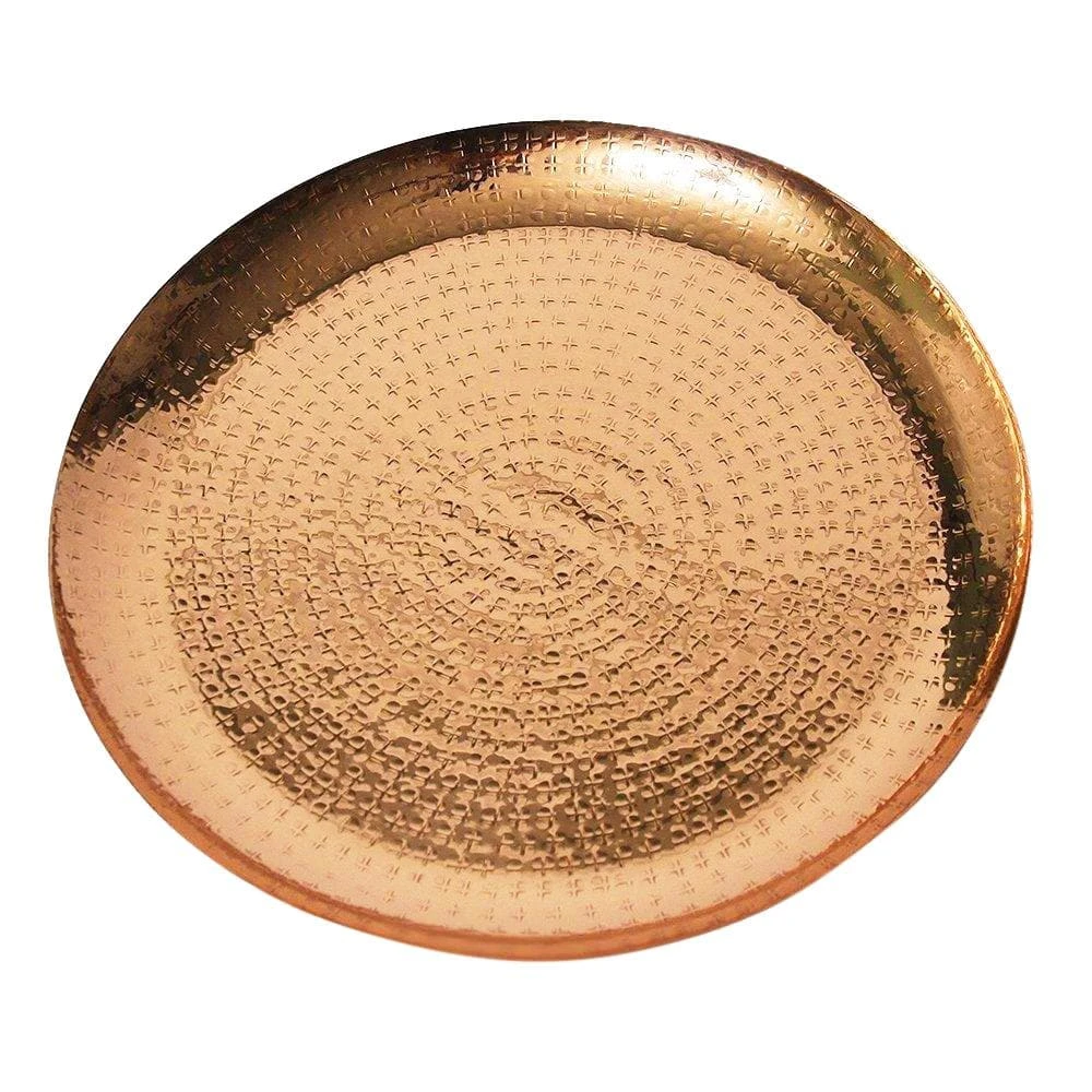 13 in. 100% Pure Hammered Copper Charger Plate For Thanksgiving, Christmas, Holidays and Everyday Use or Home Decor by Alchemade 3 13 in. 100% Pure Hammered Copper Charger Plate For Thanksgiving, Christmas, Holidays and Everyday Use or Home Decor by Alchemade