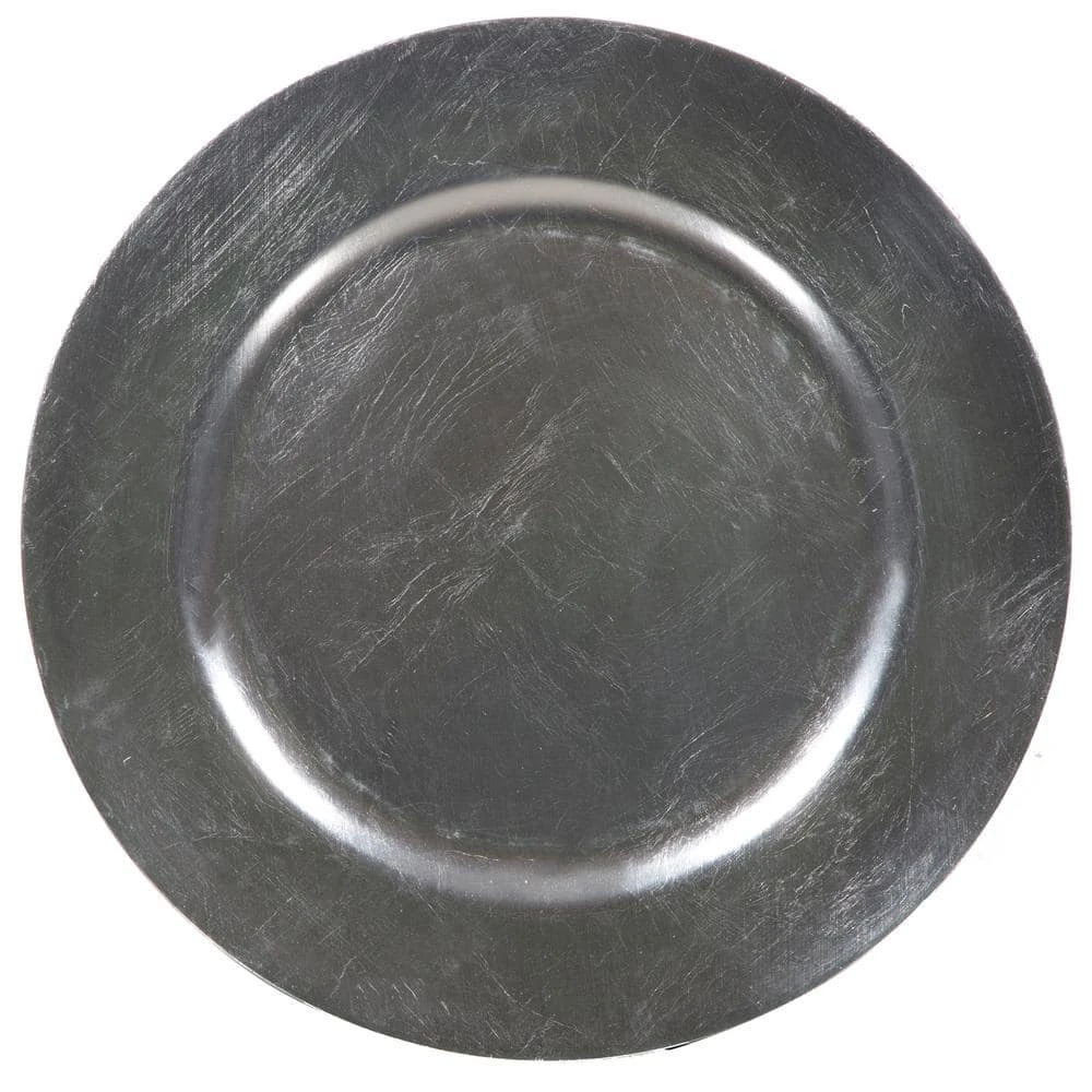 Home Essentials & Beyond 13 in. 4-Piece Classic Silver Plate Charger Set by HOME ESSENTIALS AND BEYOND 3 Home Essentials & Beyond 13 in. 4-Piece Classic Silver Plate Charger Set by HOME ESSENTIALS AND BEYOND