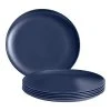 Taryn Melamine Dinner Plates in Matte Midnight Blue (Set of 6) by StyleWell -Dinnerware Shop midnight blue stylewell dinner plates aa5481mid 64 1000