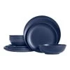 Taryn Melamine Dinnerware Set in Matte Midnight Blue (Service for 4) by StyleWell -Dinnerware Shop midnight blue stylewell dinnerware sets aa54setmid 64 1000