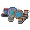 Tequila Sunrise 16-Piece Traditional Multi-color Ceramic Dinnerware Set (Service for 4) by Certified International -Dinnerware Shop multi color certified international dinnerware sets 43529rm 64 1000