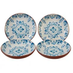 Porto 4-Piece Multi-Colored 8.5 in. x 1.5 in. Soup/Pasta Bowl Set by Certified International