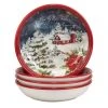 Silent Night 38 fl.oz. Multi-Colored Earthenware Soup Bowls Set of 4 by Certified International -Dinnerware Shop multi colored certified international bowls 28974set4 64 1000