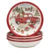 Red Truck Snowman 38 fl.oz. Multi-Colored Earthenware Soup Bowls Set of 4 by Certified International 2 Red Truck Snowman 38 fl.oz. Multi-Colored Earthenware Soup Bowls Set of 4 by Certified International -Dinnerware Shop multi colored certified international bowls 29004set4 64 1000