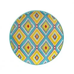Damask Floral 6 in. Multicolored Canape Plate (Set of 6) by Certified International -Dinnerware Shop multi colored certified international salad plates dessert plates 45171set6 4f 1000