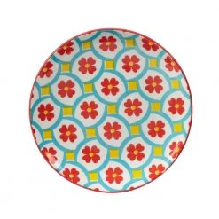 Damask Floral 6 in. Multicolored Canape Plate (Set of 6) by Certified International -Dinnerware Shop multi colored certified international salad plates dessert plates 45171set6 76 1000