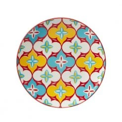 Damask Floral 6 in. Multicolored Canape Plate (Set of 6) by Certified International -Dinnerware Shop multi colored certified international salad plates dessert plates 45171set6 fa 1000