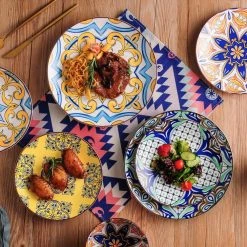 Jasmin 16-Piece Porcelain Multi-Colors Dinnerware Sets (Service for 4) by vancasso 13 Jasmin 16-Piece Porcelain Multi-Colors Dinnerware Sets (Service for 4) by vancasso -Dinnerware Shop multi colors vancasso dinnerware sets vc jasmin sl 1f 1000