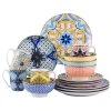 Jasmin 16-Piece Porcelain Multi-Colors Dinnerware Sets (Service for 4) by vancasso 1 Jasmin 16-Piece Porcelain Multi-Colors Dinnerware Sets (Service for 4) by vancasso -Dinnerware Shop multi colors vancasso dinnerware sets vc jasmin sl 64 1000