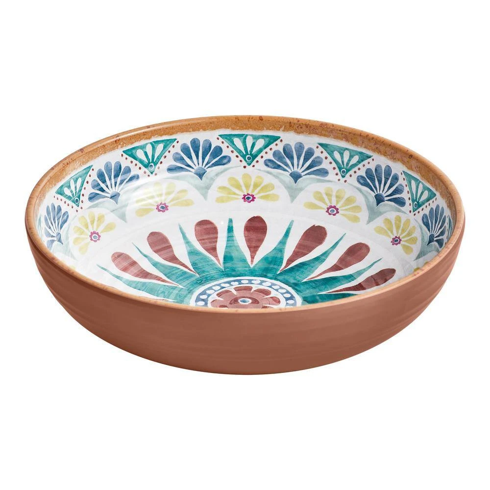 Azria Melamine Dinner Bowls in Multicolor Medallion (Set of 6) by Home Decorators Collection 9 Azria Melamine Dinner Bowls in Multicolor Medallion (Set of 6) by Home Decorators Collection - Image 7