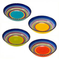 Tequila Sunrise 9.25 in. Soup and Pasta Bowl (Set of 4) by Certified International