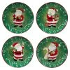 Holiday Magic Santa 9 in. Multicolored Earthenware Dessert Plate (Set of 4) by Certified International 1 Holiday Magic Santa 9 in. Multicolored Earthenware Dessert Plate (Set of 4) by Certified International -Dinnerware Shop multicolor certified international salad plates dessert plates 37300set4 64 1000