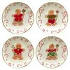 Holiday Magic Gingerbread 9 in. Multicolored Earthenware Dessert Plate (Set of 4) by Certified International -Dinnerware Shop multicolor certified international salad plates dessert plates 37310set4 64 1000