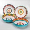 Galicia 4-Piece Pasta Bowl Set by Euro Ceramica -Dinnerware Shop multicolor euro ceramica bowls gal 1001 5 64 1000