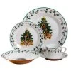 Tree Trimming 20-Piece Seasonal Multicolor Ceramic Dinnerware Set (Service for 4) by Gibson Home -Dinnerware Shop multicolor gibson home dinnerware sets 985100740m 64 1000