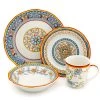 Duomo 32-Piece Patterned Multicolor/Italian Design Stoneware Dinnerware Set (Service for 8) by Euro Ceramica -Dinnerware Shop multicolor hand crafted euro ceramica dinnerware sets duo 86232 64 1000