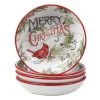 Evergreen Christmas 36 oz. Multicolored Earthenware Soup Bowl (Set of 4) by Certified International