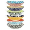 Chelsea Multicolored Porcelain 9 in. 32 oz. Dinner Bowls (Set of 6) by Certified International 2 Chelsea Multicolored Porcelain 9 in. 32 oz. Dinner Bowls (Set of 6) by Certified International -Dinnerware Shop multicolored certified international bowls 89670 64 1000