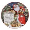 Magic Of Christmas Santa Multicolored Earthenware 12 in. Pass Along Plate by Certified International -Dinnerware Shop multicolored certified international dinner plates 28292 64 1000