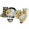 Sunflower Fields 16-Piece Seasonal Multicolored Earthenware Dinnerware Set (Service for 4) by Certified International -Dinnerware Shop multicolored certified international dinnerware sets 89051rm 64 1000