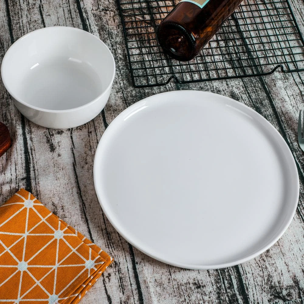 16-Piece Natural White Bone China Dinnerware Set (Set for 4) by TABLE 12 6 16-Piece Natural White Bone China Dinnerware Set (Set for 4) by TABLE 12 - Image 4