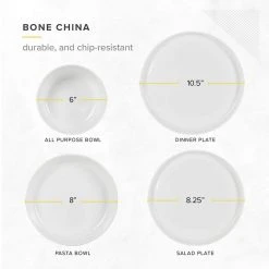 16-Piece Natural White Bone China Dinnerware Set (Set for 4) by TABLE 12 15 16-Piece Natural White Bone China Dinnerware Set (Set for 4) by TABLE 12 -Dinnerware Shop natural white table 12 dinnerware sets td16y40w 76 1000