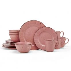 16-Piece Pink Flamingo Stoneware Dinnerware Set (Service For 4) by Pfaltzgraff