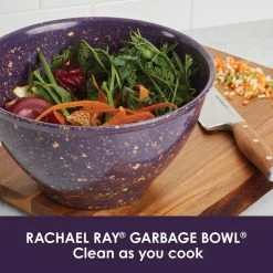 Garbage Bowl with Rubber Base in Purple by Rachael Ray -Dinnerware Shop purple rachael ray bowls 53184 1f 1000